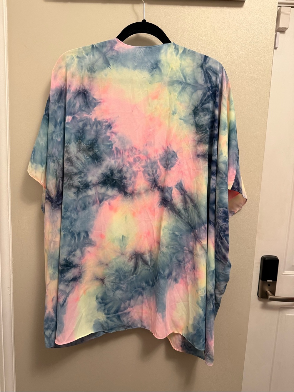 Chic Soul Spin Tie Dye Kimono Swim Cover-Up View 2